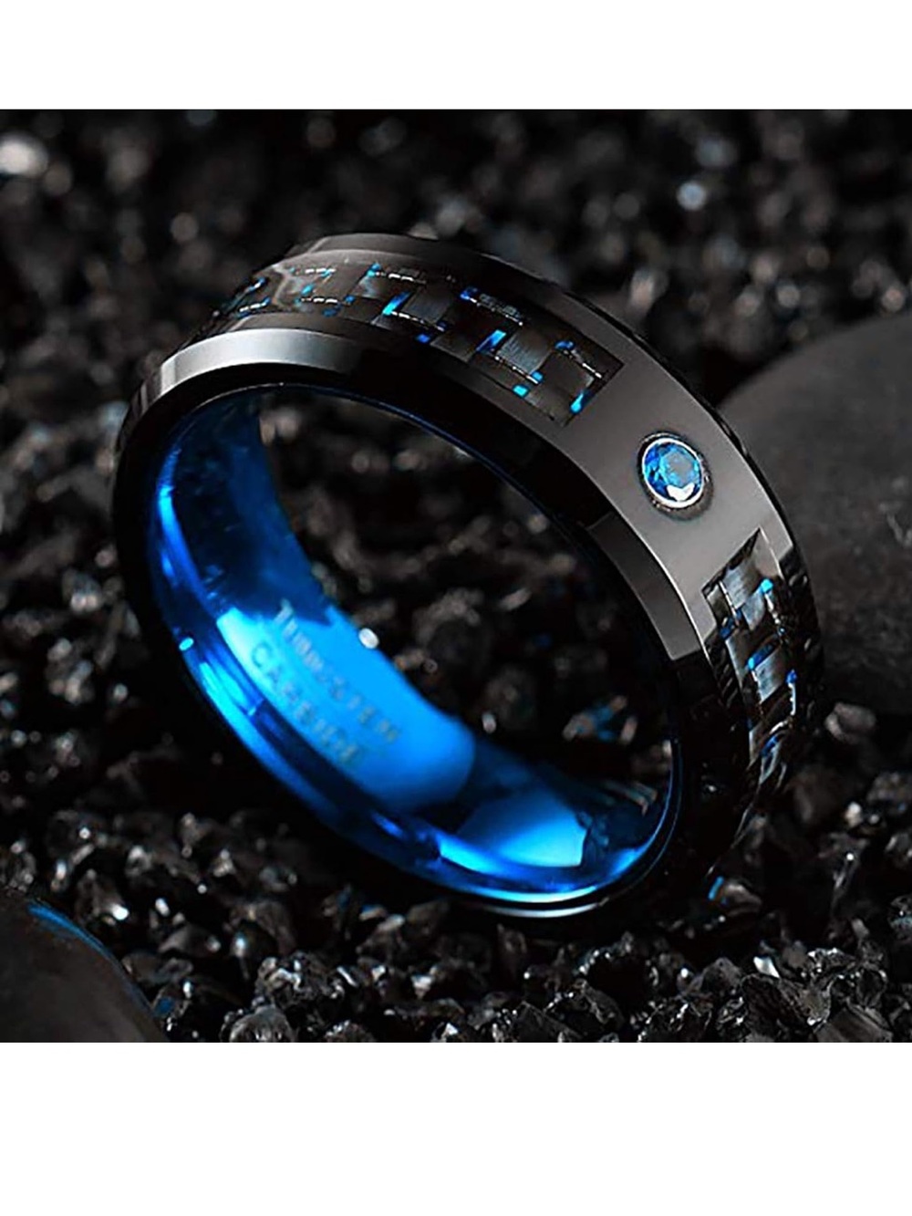 Tungsten men's ring